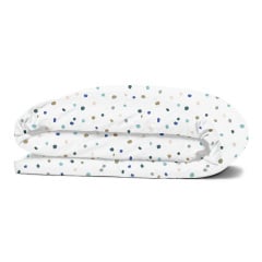 Євро комплект без простирадла COSAS COLOR BLOTS V2 Ранфорс 200х220 см Білий Ясногородка