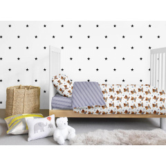 Дитяче простирадло COSAS LINES BLUE Ранфорс 60х120х12 см Синій Київ