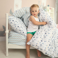 Подростковый пододеяльник COSAS W SPACE Ранфорс 155х215 см Голубой Луцк