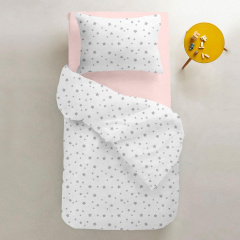 Подростковая постель с простыней на резинке GREY STARS CS3 COSAS Белый 155х215 см Вольнянск