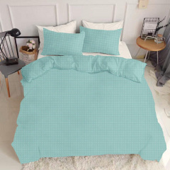 Євро комплект на резинці COSAS MINT DOTS Ранфорс 200х220 см М'ятний Київ