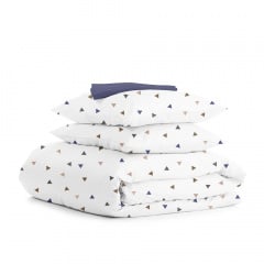 Полуторная постель с простыней на резинке Delta CS2 COSAS Белый 160х220 см Киев