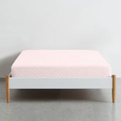 Простирадло на резинці 90х200 см MINI DOTS CS4 COSAS Рожевий Бучач