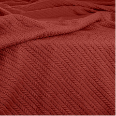 Покривало 160х230 Сinnamon Knitted Braid COSAS кориця Київ