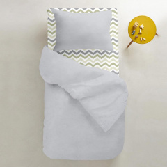 Підліткова постіль з простирадлом на гумці Smoky COSAS сірий 155х215 см Братське