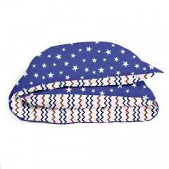 Подростковый пододеяльник COSAS BLUE STARFALL Ранфорс 155х215 см Синий Вольнянск