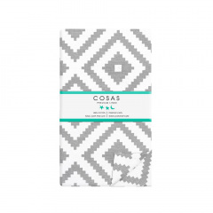 Евро постельное белье Ornament CS2 COSAS серый 200х220 см Одесса