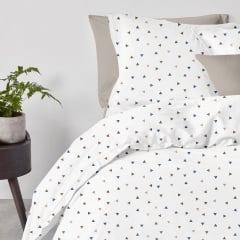 Семейный комплект постельного белья Delta CS3 COSAS Белый 2х160х220 см Стрый