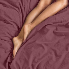 Простынь на резинке COSAS BLUEBERRY Ранфорс 160х200х20 см Вишневый Гуляйполе