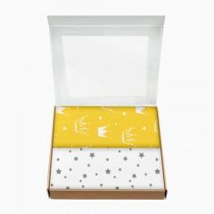 Набір пелюшок COSAS Y&G CROWN Бязь 80х100 см 2 шт Жовтий Мелітополь