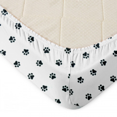 Простирадло на резинці 120х200 см PAWS COSAS Білий Михайлівка