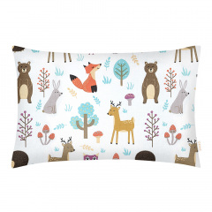 Подростковая постель с простыней на резинке Colorful Animals CS7 COSAS Бежевый 160х220 см Дубно