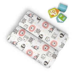 Байкові пелюшки ROSE LEO & GIRAFFE COSAS рожевий 80х100 см Київ