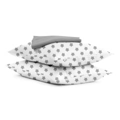 Набір наволочки і простирадло COSAS STARS & SHADOW Ранфорс 160х200 см Білий Вільнянськ