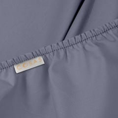 Набор Простыня на резинке COSAS STORMY/DELTA Ранфорс 140х200х20 см 2 шт Стальной/Белый Свесса