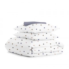 Евро постель с простыней на резинке Delta CS5 COSAS Белый 200х220 см Братское