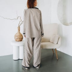 Пижама женская COSAS Betty M Бежево-черный Киев