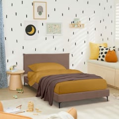 Ліжко односпальне COSAS Mandarin Rum 90х200 см Коричневий Кременець