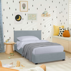 Ліжко односпальне COSAS Mango Cashmere 90х200 см Стальний Київ