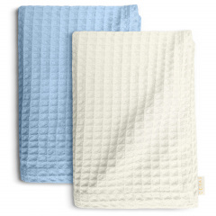 Вафельні рушники COSAS Dream Greek Waffle Молочно-блакитний 2 шт Київ