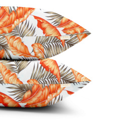 Євро постільна білизна ORANGE PALMS CS2 COSAS помаранчевий 200х220 см Хмільник