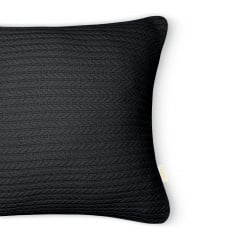 Наволочка COSAS Panther Knitted Braid 45х45 см Черный Новомосковск