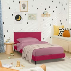 Кровать односпальная COSAS Mandarin Sangria 90х200 см Винный Одесса