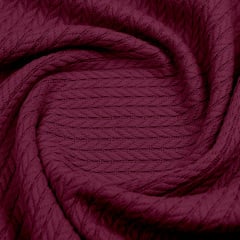 Плед-покривало косичка COSAS 200х220 см Ruby Knitted Braid Бордовий Дубно