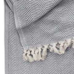 Плед бавовняний COSAS TWISTY 200х230 см CS1 Сірий Бучач