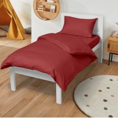 Дитяча наволочка сатин Cosas BURGUNDY 40х60 см Червоний Ковель