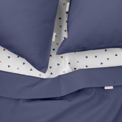 Двуспальное постельное белье Nightfall CS4 COSAS Синий 180х220 см Васильевка