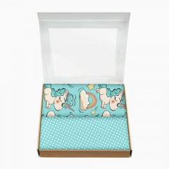 Набор пеленок COSAS MINT UNICORN Бязь 80х100 см 2 шт. Ахтырка