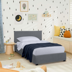 Ліжко односпальне COSAS Mango Iron 90х200 см Граніт Самбір