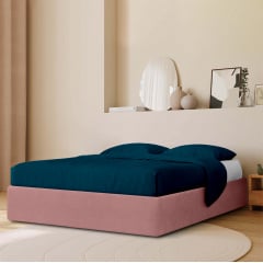 Ліжко двоспальне COSAS Papaya Rosette 160x200 см Ліловий Березне