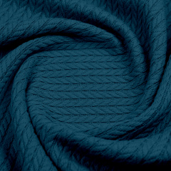 Плед-покрывало косичка COSAS 200х220 см Ocean Knitted Braid Изумрудный Славута