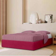 Ліжко двоспальне COSAS Papaya Sangria 160x200 см Винний Київ