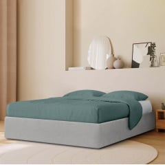 Ліжко двоспальне COSAS Papaya Rocky 180х200 см Сірий Новомосковськ