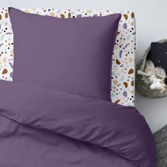 Подростковая постель с простыней на резинке AURORA CS1 COSAS Лаванда 160х220 см Куйбышево