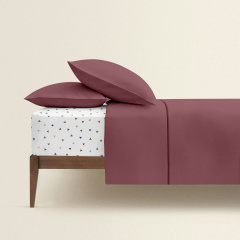 Семейный комплект постельного белья Blueberry CS4 COSAS Сливовый 2х160х220 см Березнеговатое