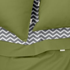 Семейная постель с простыней на резинке CS7 COSAS Авокадо 2х160х220 см Коростень