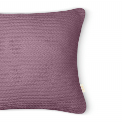 Наволочка COSAS Aurora Knitted Braid 40х40 см Лаванда Єланець