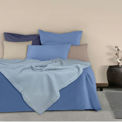 Покривало 160х230 Skyey Greek Waffle COSAS блакитний Іршава