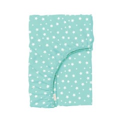 Простынь на резинке в детскую кроватку 60х120 см MINT STARFALL COSAS Мятный Борисполь