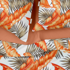 Евро пододеяльник COSAS ORANGE PALMS Ранфорс 200х220 см Оранжевый Первомайск