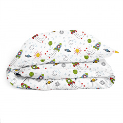 Подростковый комплект COSAS ROCKETS Ранфорс 155х215 см Зеленый Гуляйполе