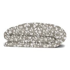 Евро комплект COSAS BEIGE FLOWERS Ранфорс 200х220 см Бежевый/Серый Славянск