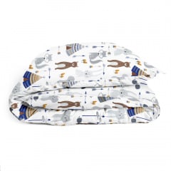 Півтораспальна підковдра COSAS BEARSWIGWAMS Ранфорс 160х220 см Сірий Гуляйполе