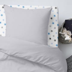 Дитяча постільна білизна Smoky BLUE COSAS сірий 110х140 см Гуляйполе