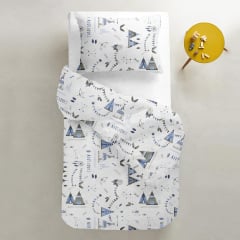 Підліткова підковдра COSAS DREAM WIGWAMS Ранфорс 155х215 см Блакитний Біла Церква