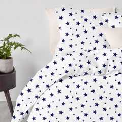 Евро комплект на резинке COSAS BIG STAR CS1 Ранфорс 200х220 см Кременец